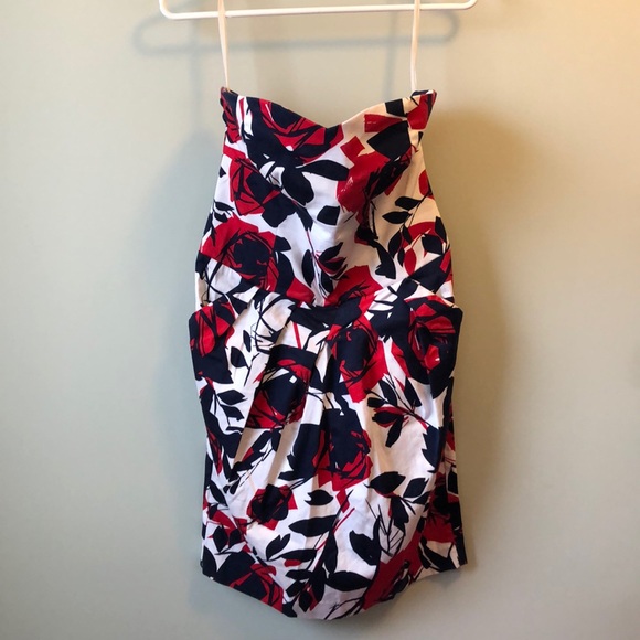 Strapless dress with sweetheart neck & pockets - Picture 1 of 3